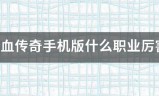 传奇游戏手机版排行榜:热来自血传奇手机版什么职业厉害